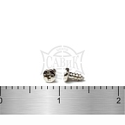 ШУРУПЫ DIN7981 ПОЛУСФЕРИЧЕСКИЕ С ОСТРЫМ КОНЦОМ А2 МИКРО