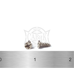 ШУРУПЫ DIN7982 ПОТАЙНЫЕ С ОСТРЫМ КОНЦОМ А2 МИКРО